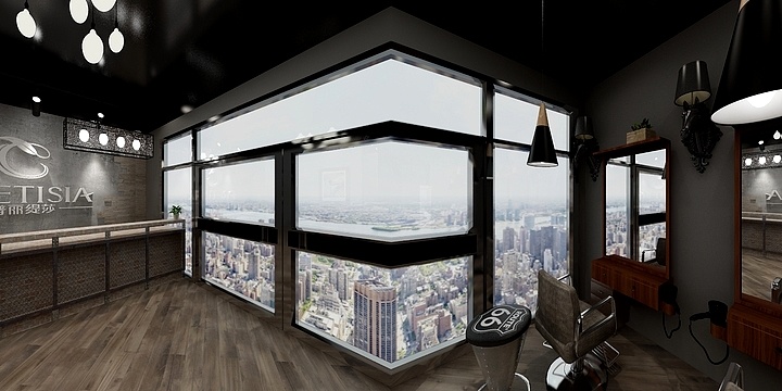 JqDm-美发2工业风-装修设计方案