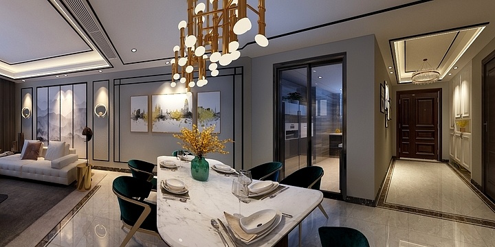 海南天壹装饰-观澜湖.观邸9-511别墅后改平-装修设计方案