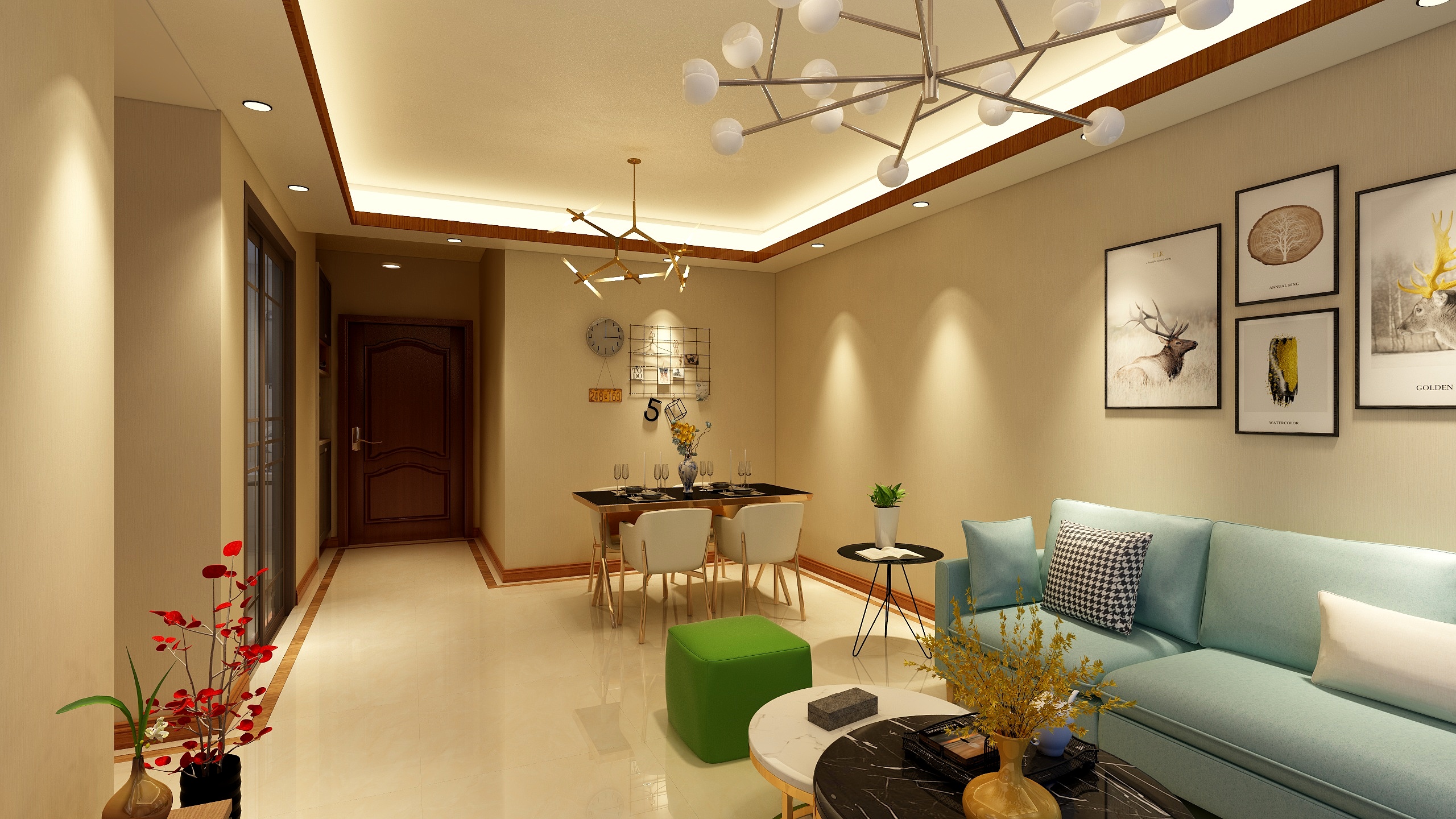 吴一琦-现代简约温馨三房-装修设计方案