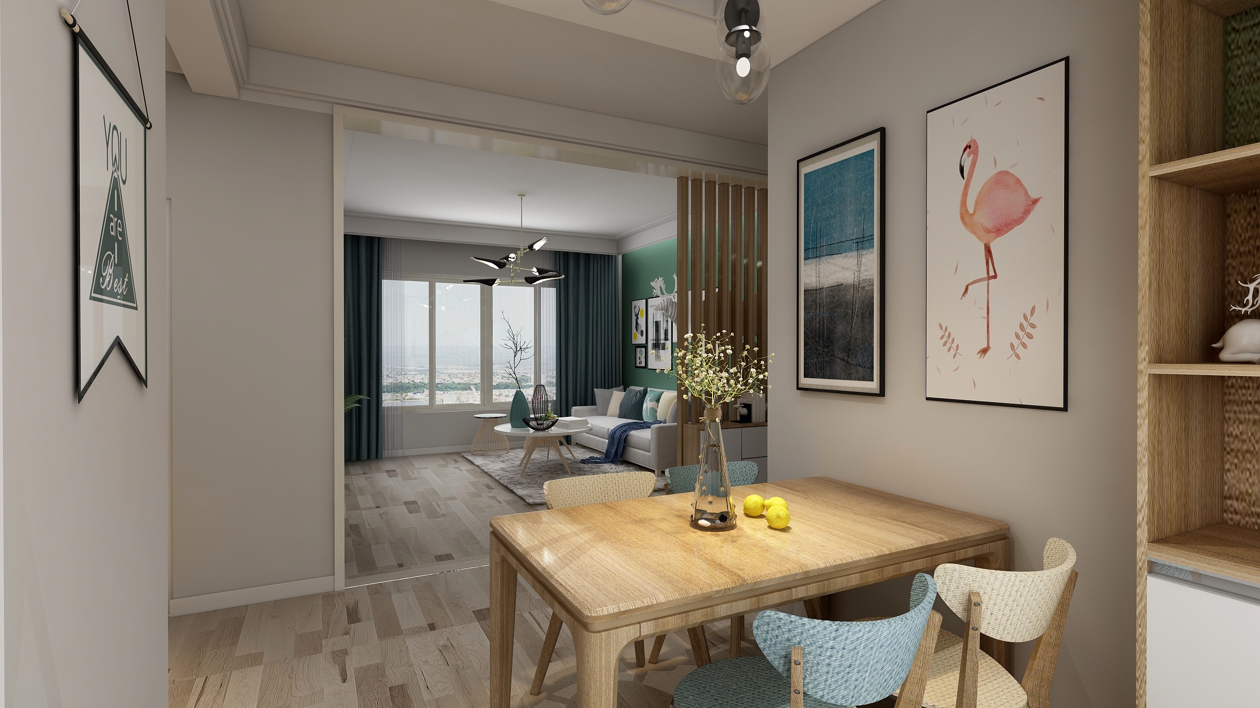 艾梵KcoP-103方北欧三居装修效果图