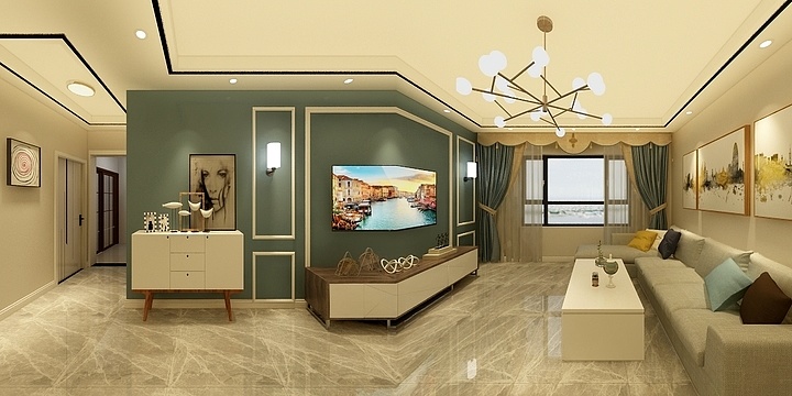 空间美化小齐-沙区公务员小区-装修设计方案