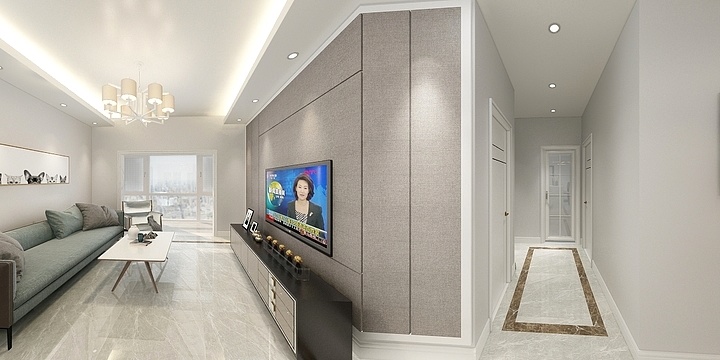 不忘初心。-财茂印象恭城1栋C户型2室2厅1卫1厨-装修设计方案