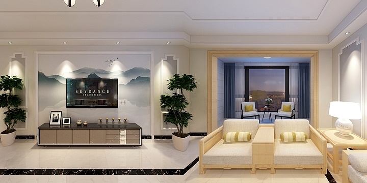 谢腊-李总凤凰城。新中式-石膏平线-副本-装修设计方案