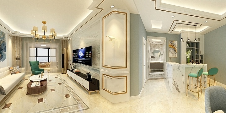 哈利路亚巴拿马-轻奢-装修设计方案