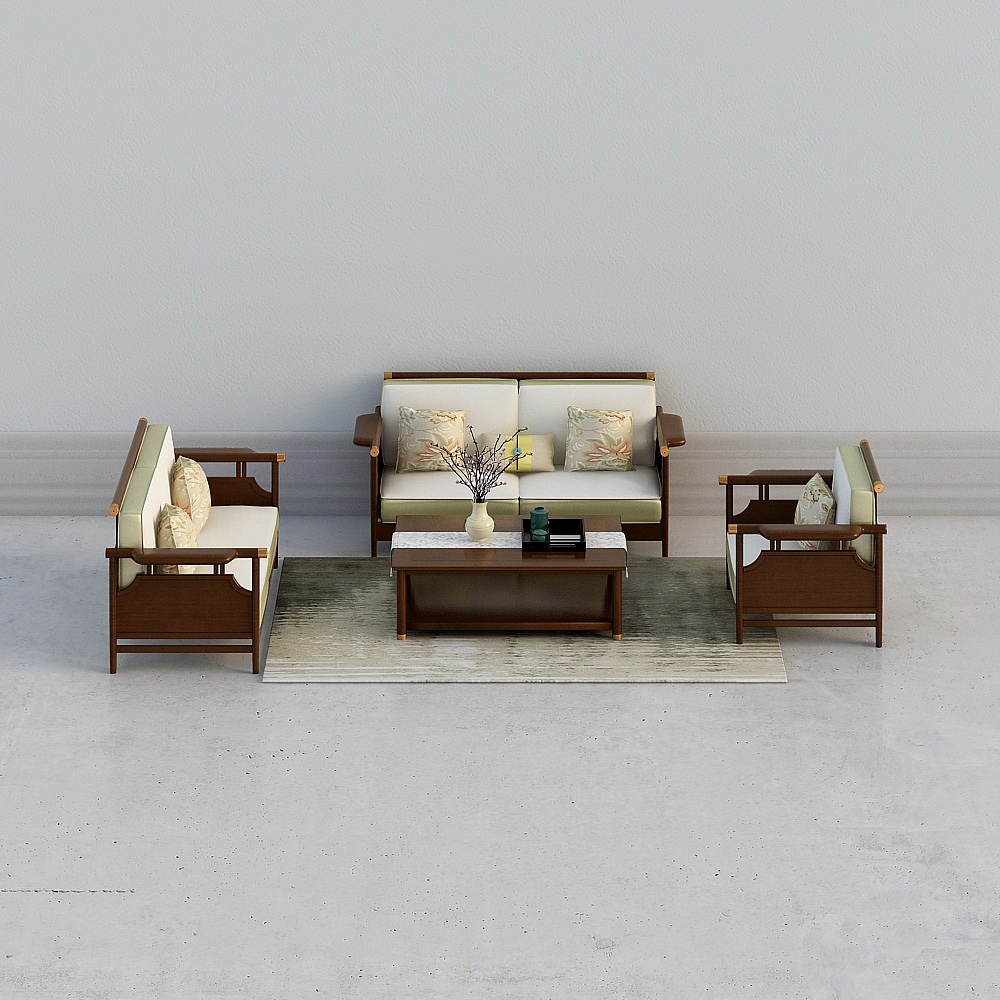 HNGC01501001-组合沙发3D模型