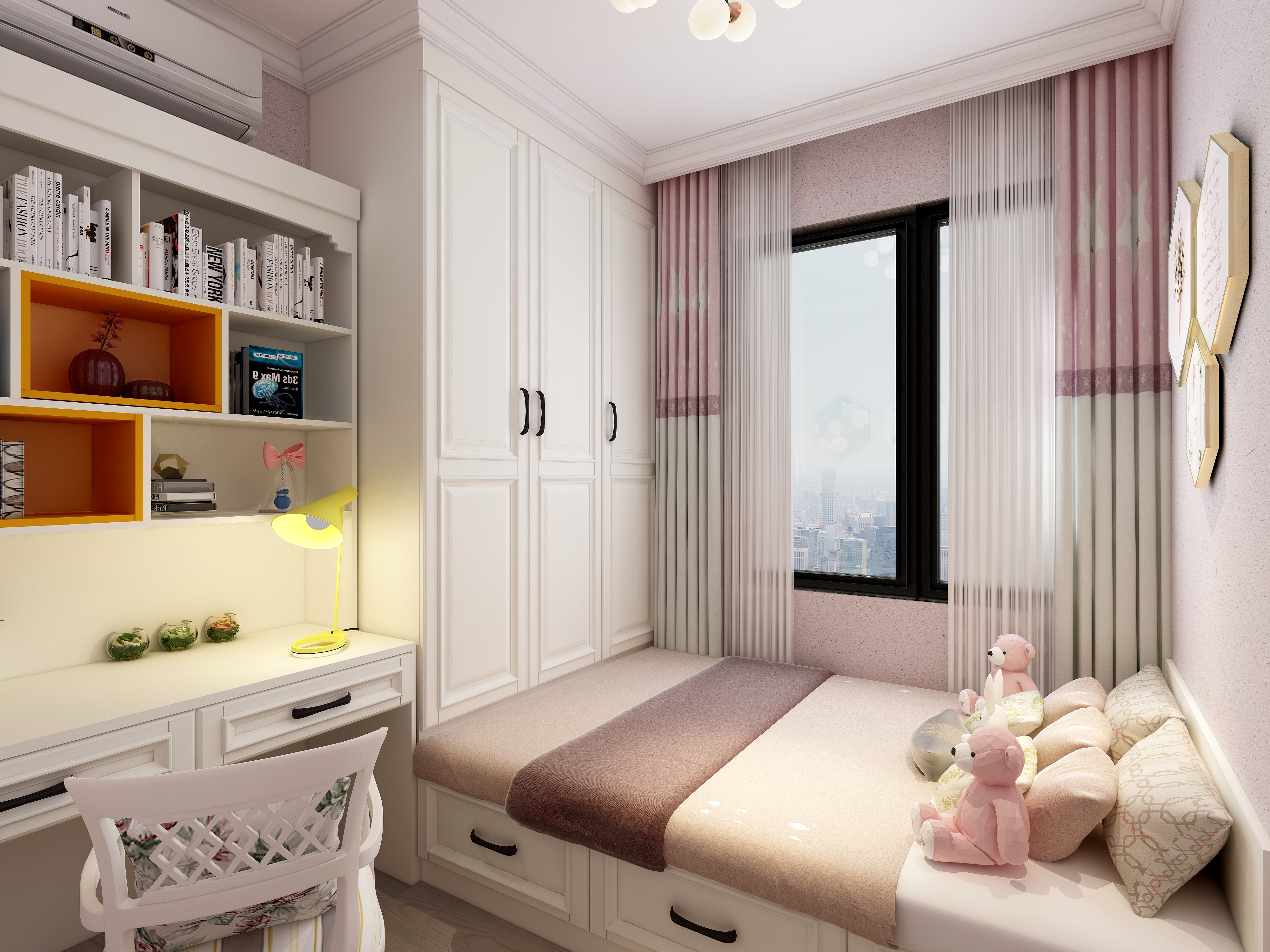 金风-99方美式三居一层儿童房装修效果图第3张