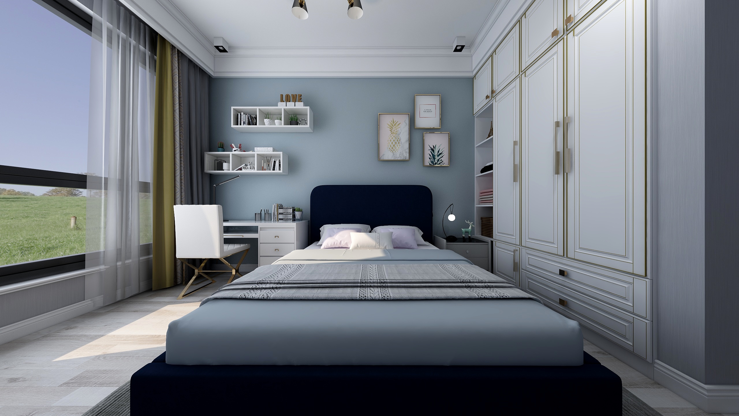 李浩空间设计-滨湖天地（兰苑）黄姐姐雅居-装修设计方案