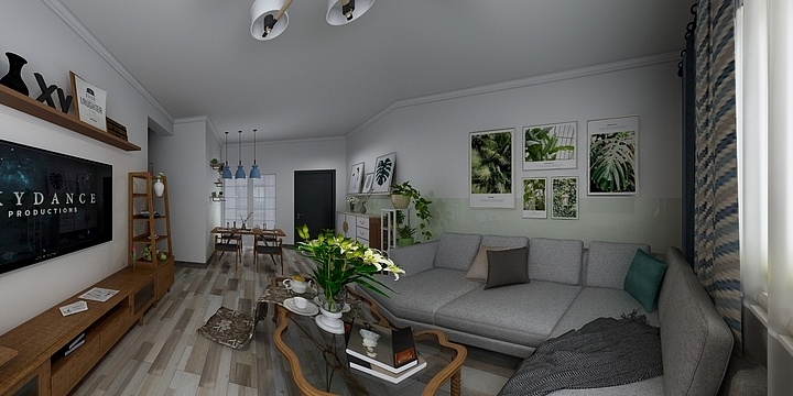 田福进-青白江蝴蝶洲李女士雅居-装修设计方案