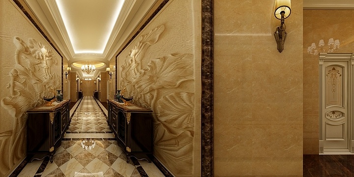 筱心阳一樂-繁峙酒店三层过道-装修设计方案