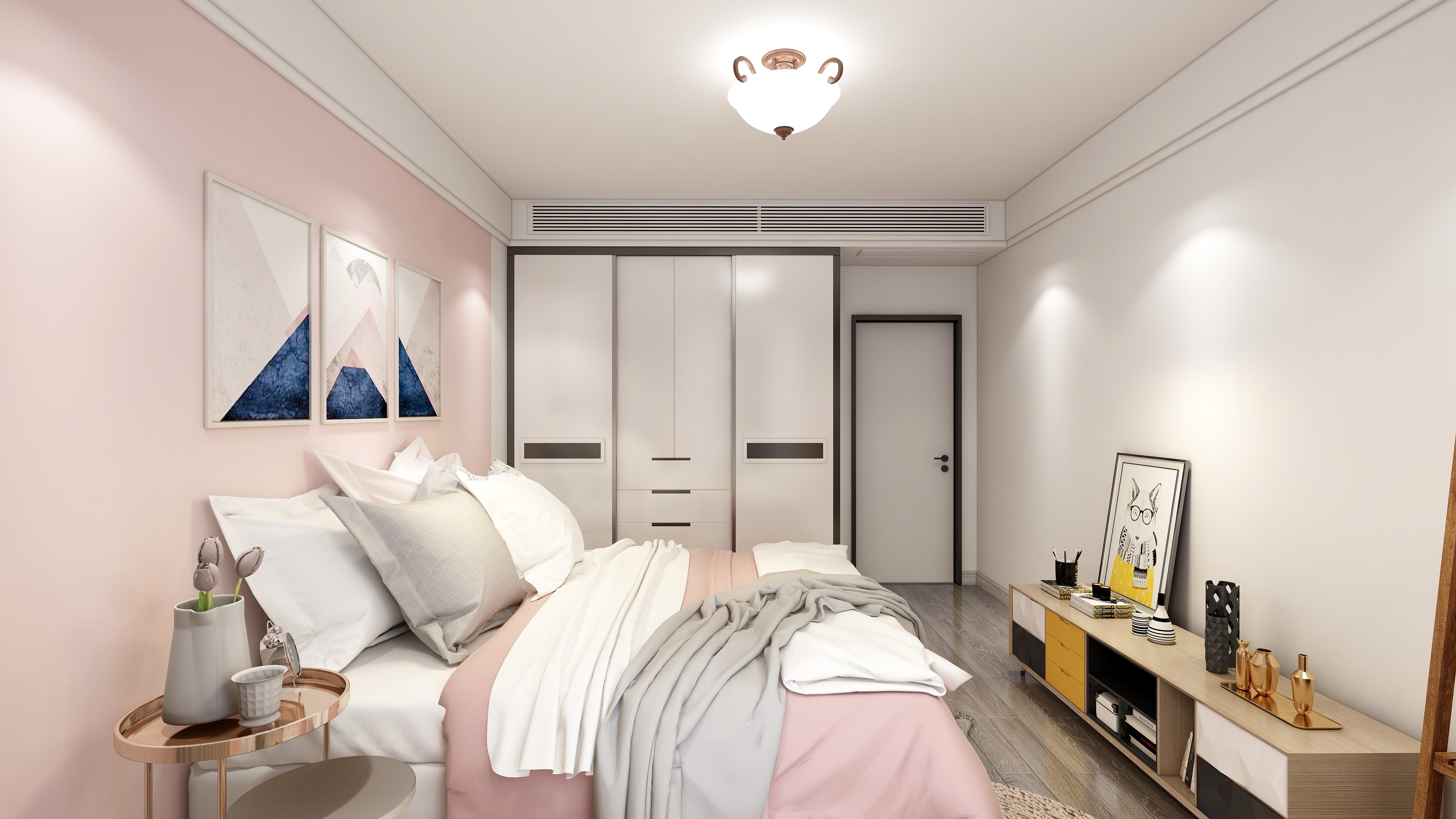 湛智华-现代轻奢138平3房装修效果图