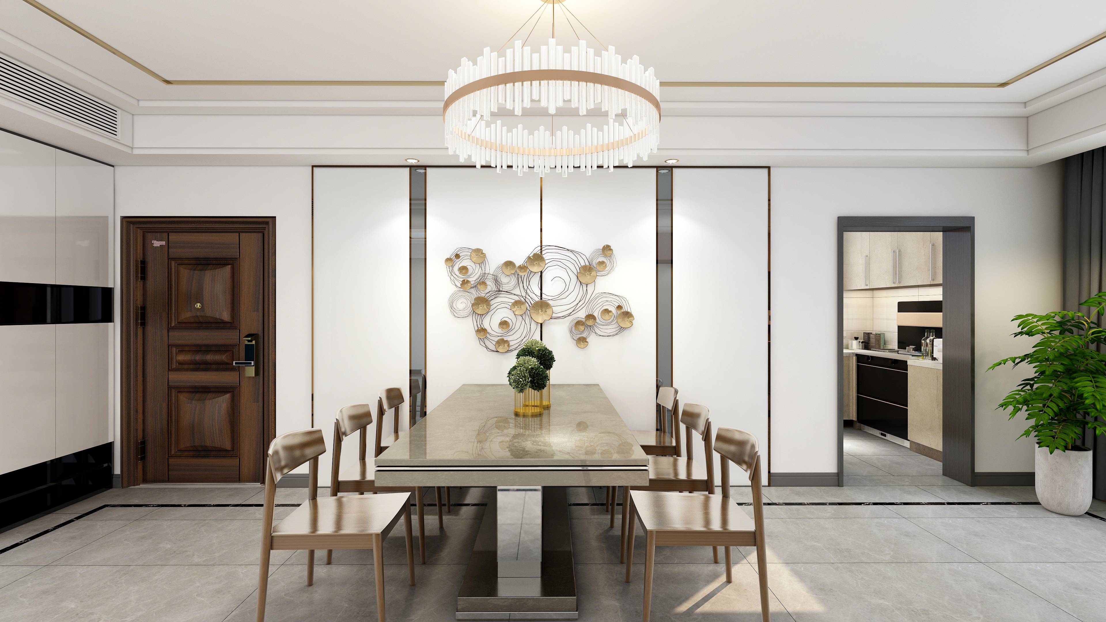 湛智华-现代轻奢138平3房装修效果图