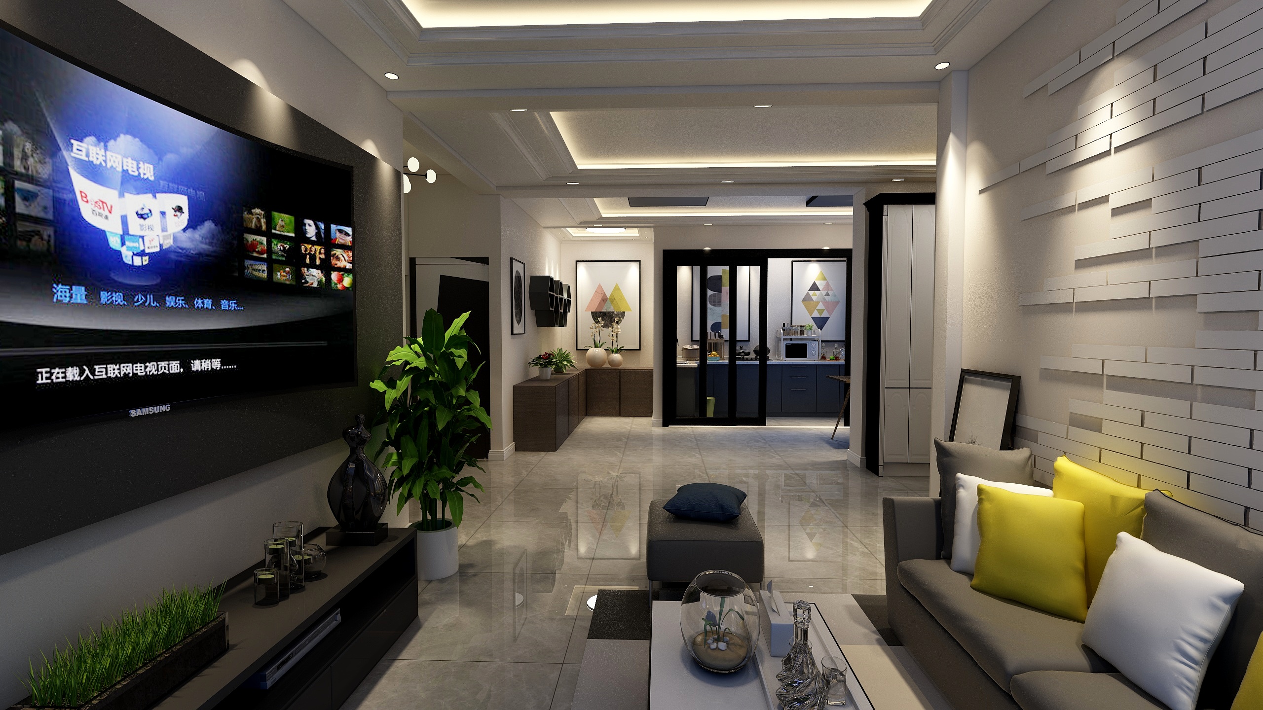 177****5682llMa-100平现代住房-装修设计方案