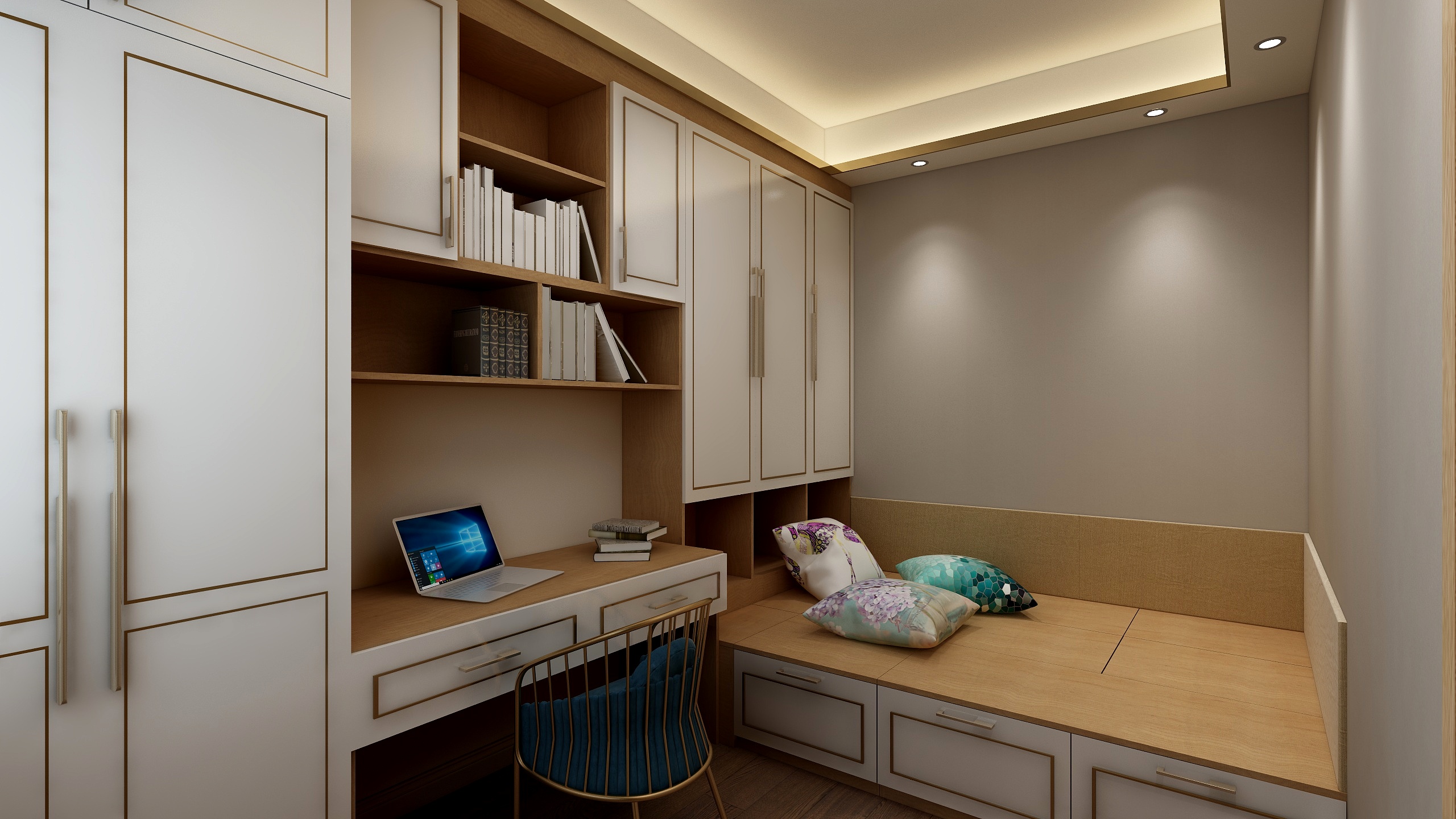 张鹏-中梁-四季景园1-101效果图-副本-装修设计方案