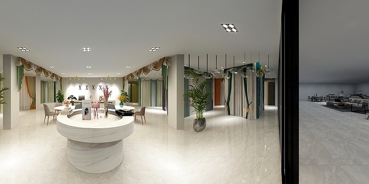 来听设计-窗帘展厅-装修设计方案