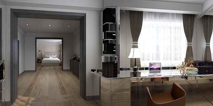 吴克川-香溪谷丹姐女儿房卧室-装修设计方案