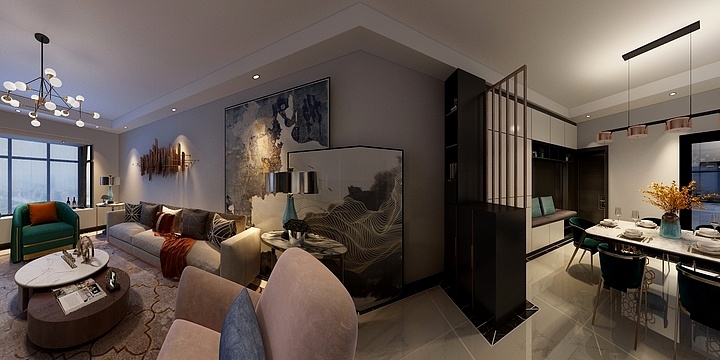 杨刚-保利丁香郡-轻奢-装修设计方案