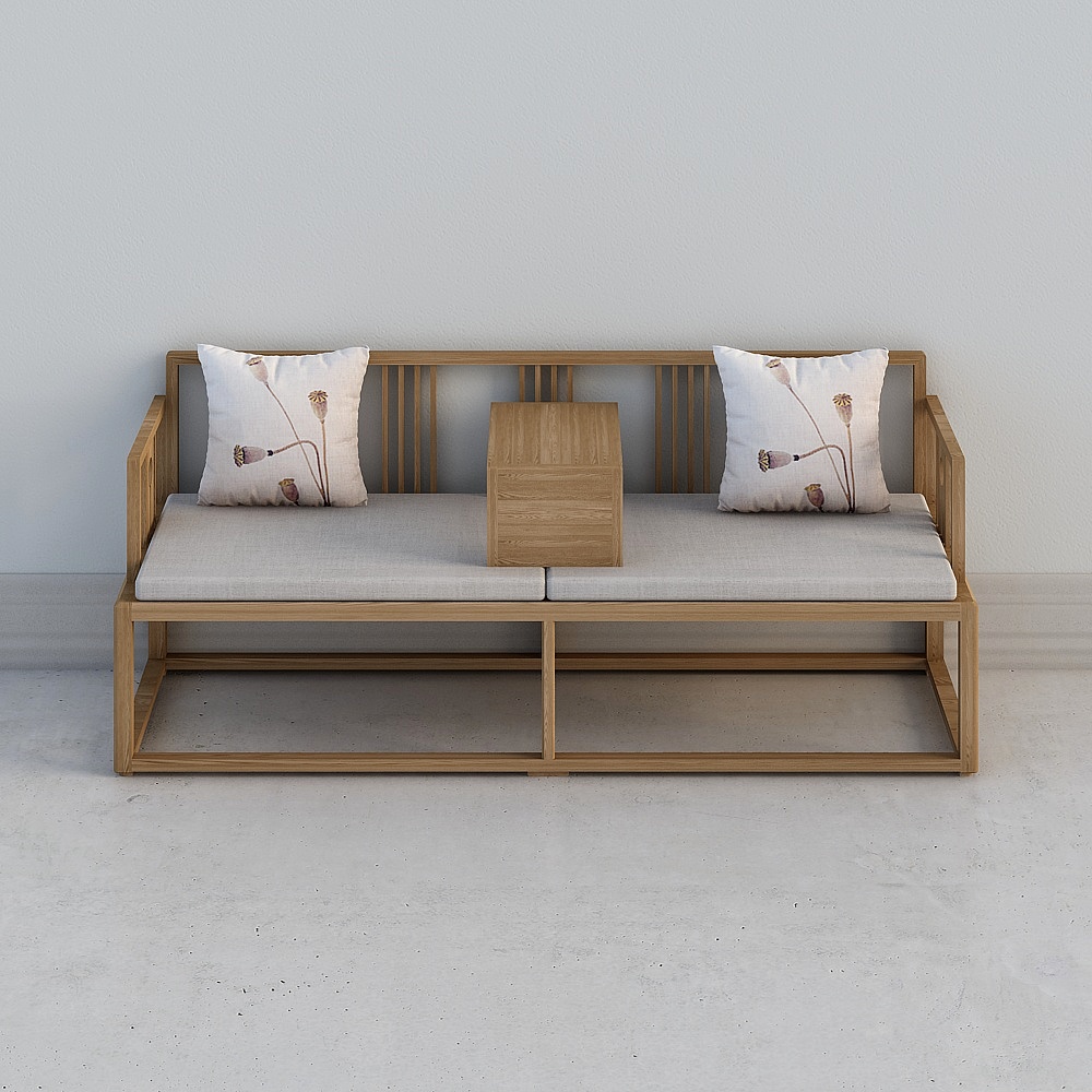 心居名家实木沙发新中式实木家具客厅转角沙发组合进口楠木现代a012