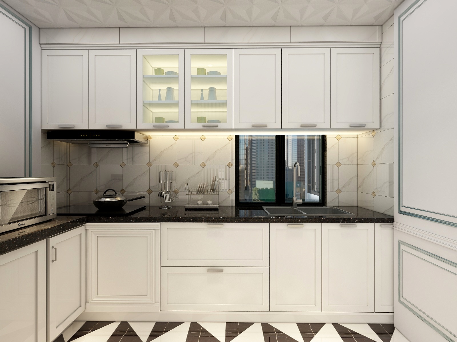 廸偉-歐式小天地一层厨房装修效果图第2张