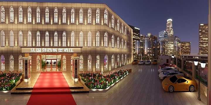 筱心阳一樂-繁寺酒店外立面-装修设计方案