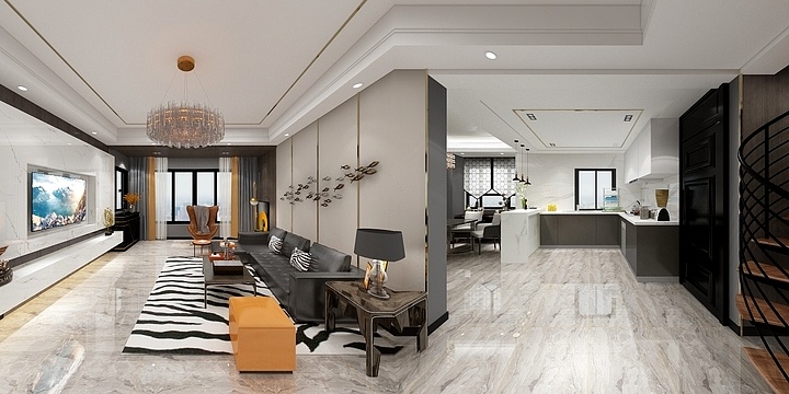 于昕含-恒安华府复式-装修设计方案