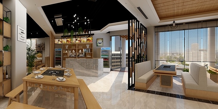 景程居舍装饰设计-大竹县巴蜀邑城好吃街王总三嫂子鹅掌王-装修设计方案