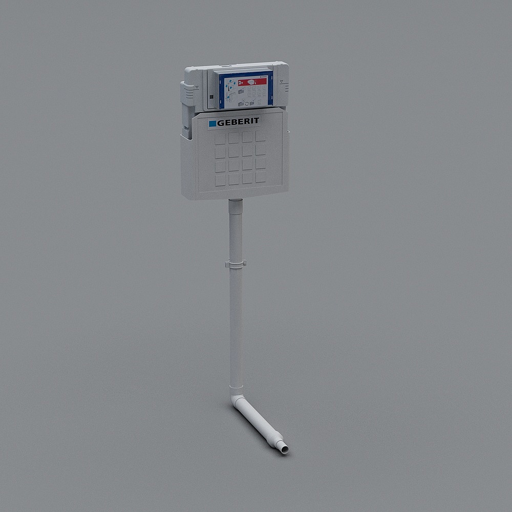 geberit吉博力-224.307.00.1-sigma蹲便水箱3D模型