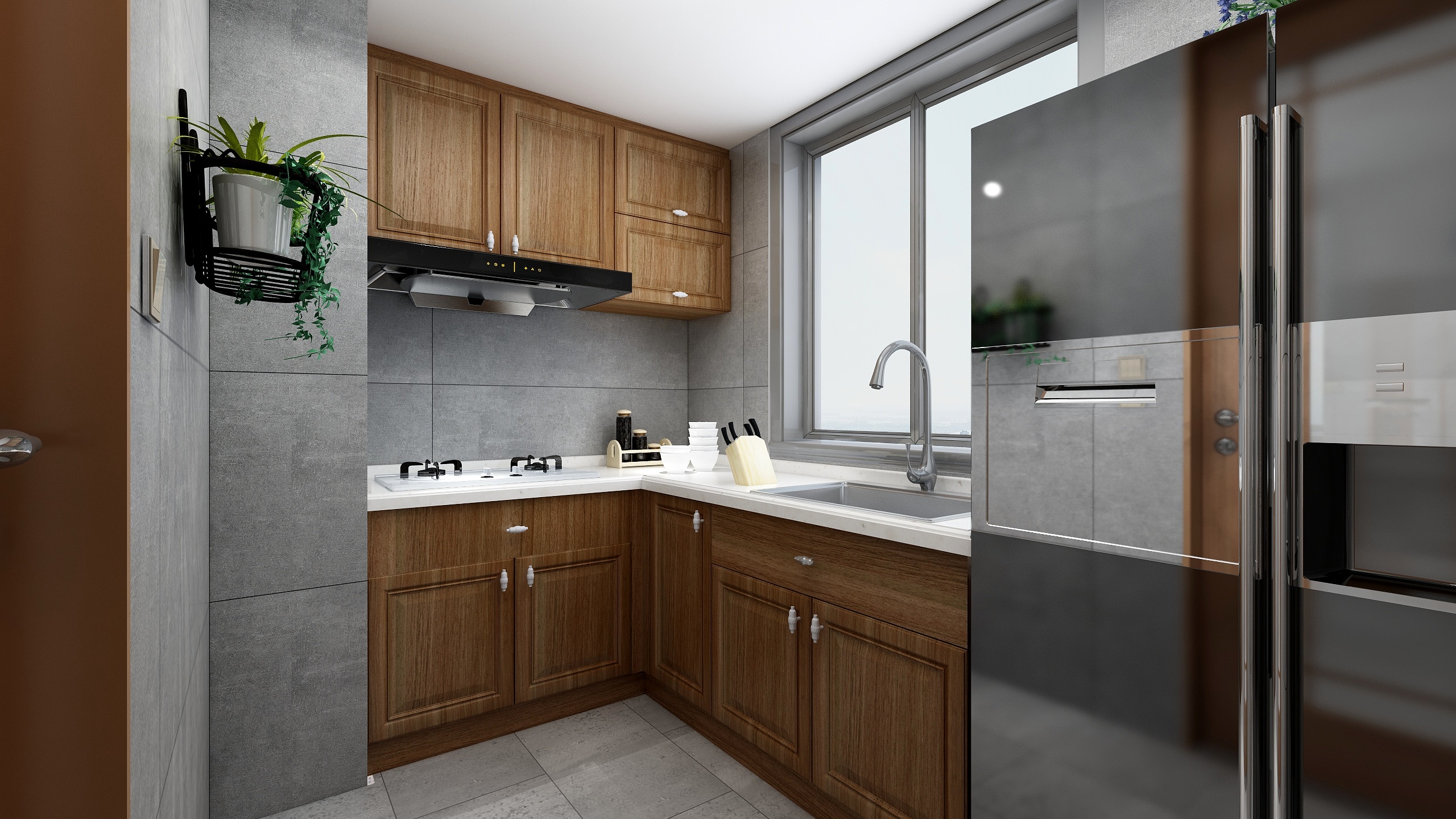 神马云在线-自建别墅-1F装修效果图