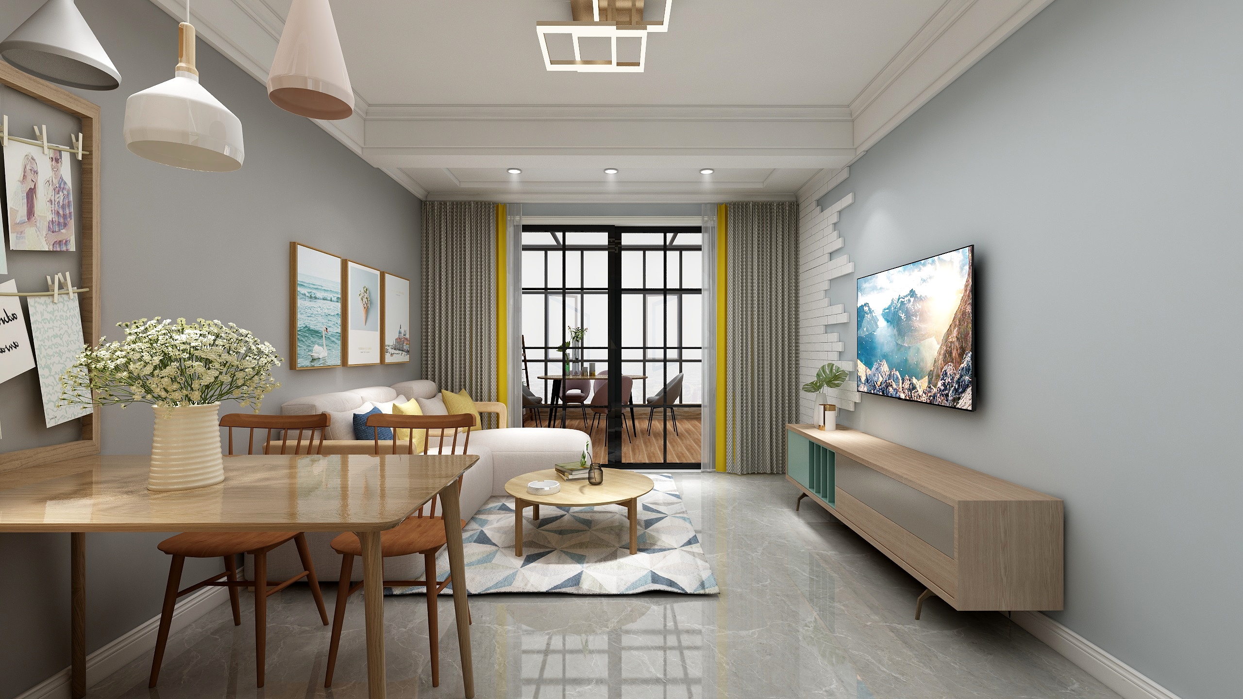 林连杰-福源小区北欧风格装修效果图