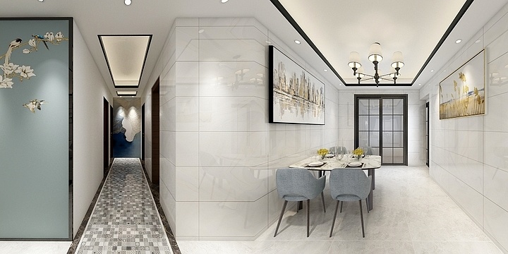 吉上艺墅设计-润驰绿洲李总吉宅装修效果图-装修设计方案