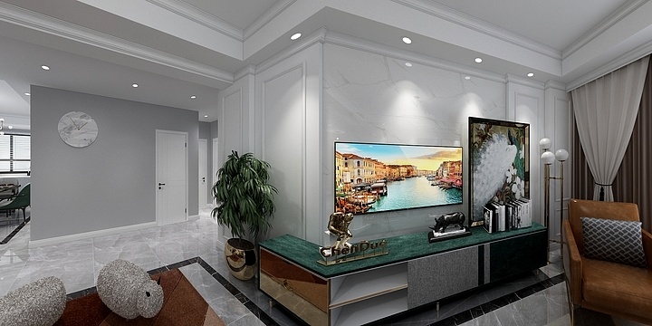 马栋-蓝滨城卓美女-装修设计方案