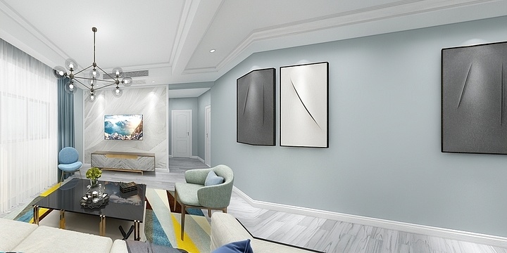 孔文军-玉泉社区艾先生雅居100-装修设计方案