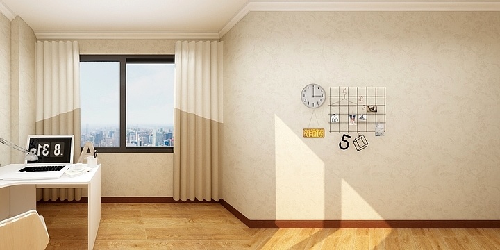 19亿贝利的男人-玉兰花园24-1-802书房-装修设计方案