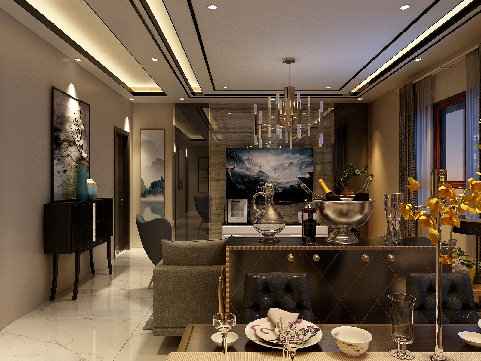 安景丞-[荣居装饰][永亮]住宅-新中式1-装修设计方案