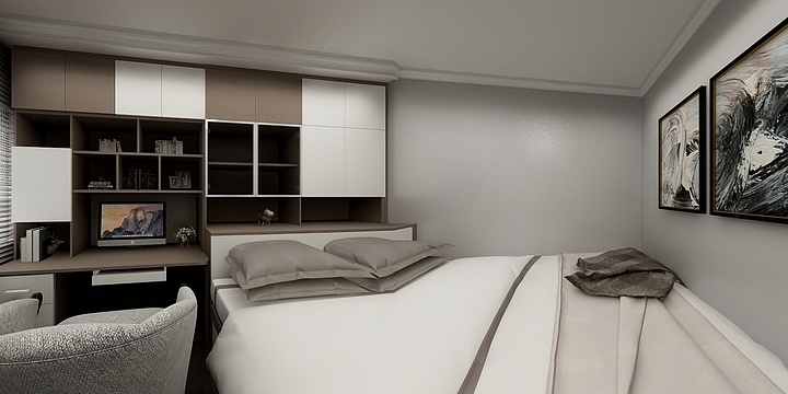 尚城装饰高端设计-香堤雅郡20号楼1202-装修设计方案