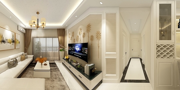 东莞博高盈装饰-清溪融创2栋804-装修设计方案