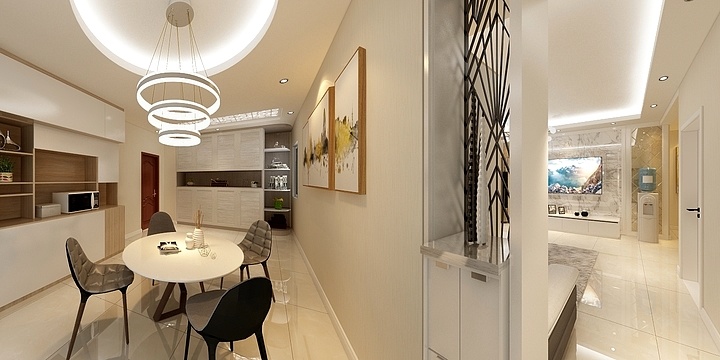 158****7865NftX-清渭公馆133.12㎡B户型3室3厅2卫1厨-装修设计方案