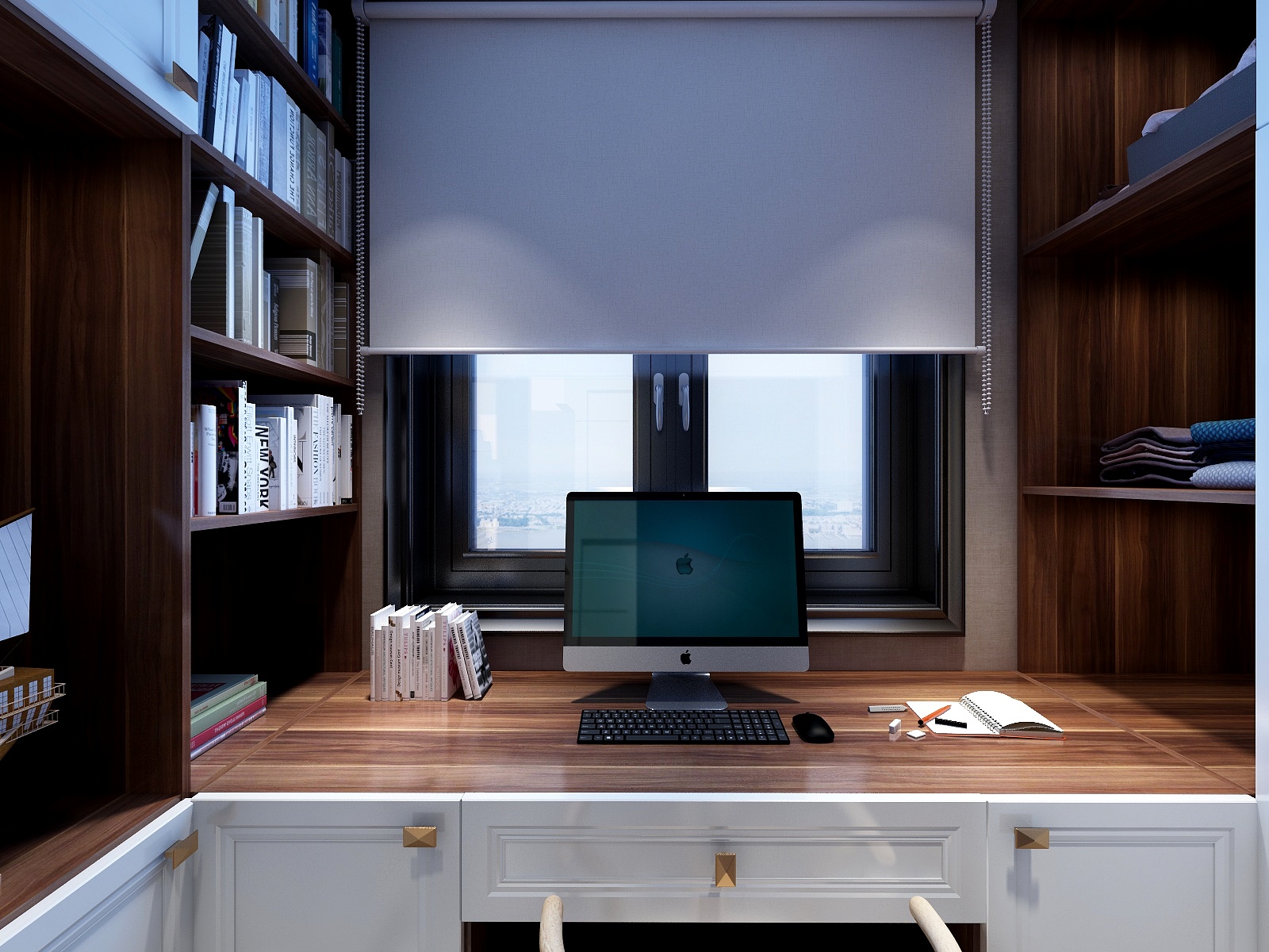 刘安明-127方混搭两居装修效果图