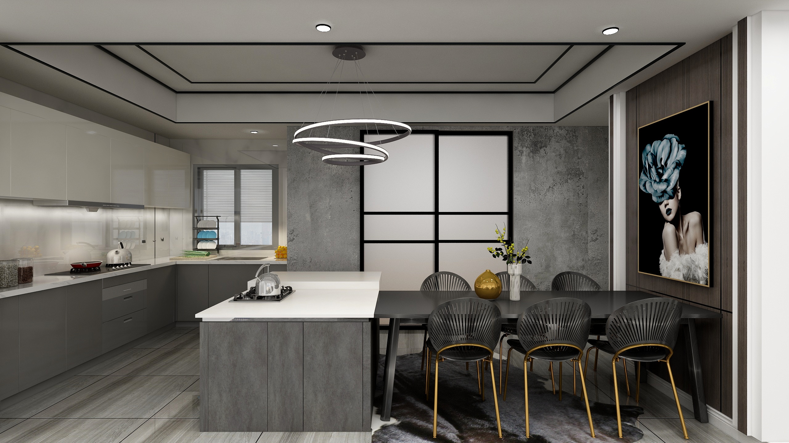 qiansi001-黑白灰现代轻奢-副本-装修设计方案