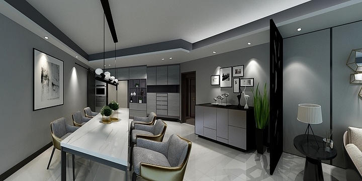 何强设计-金科世界城107平方-装修设计方案