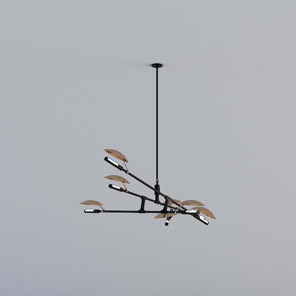 A015-现代风格-餐厅吊灯3D模型