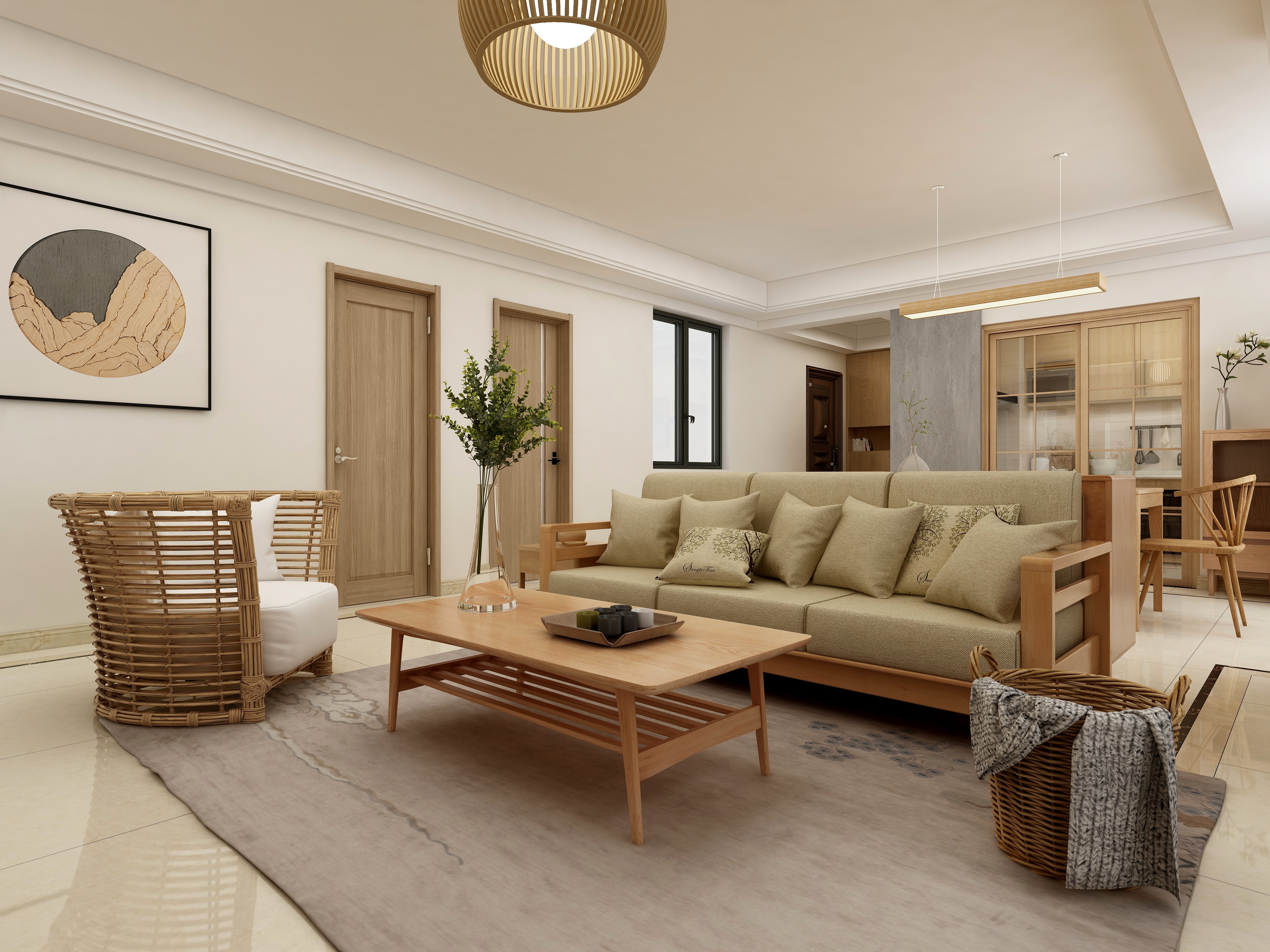 王加彩-万科璞悦湾-日式-装修设计方案