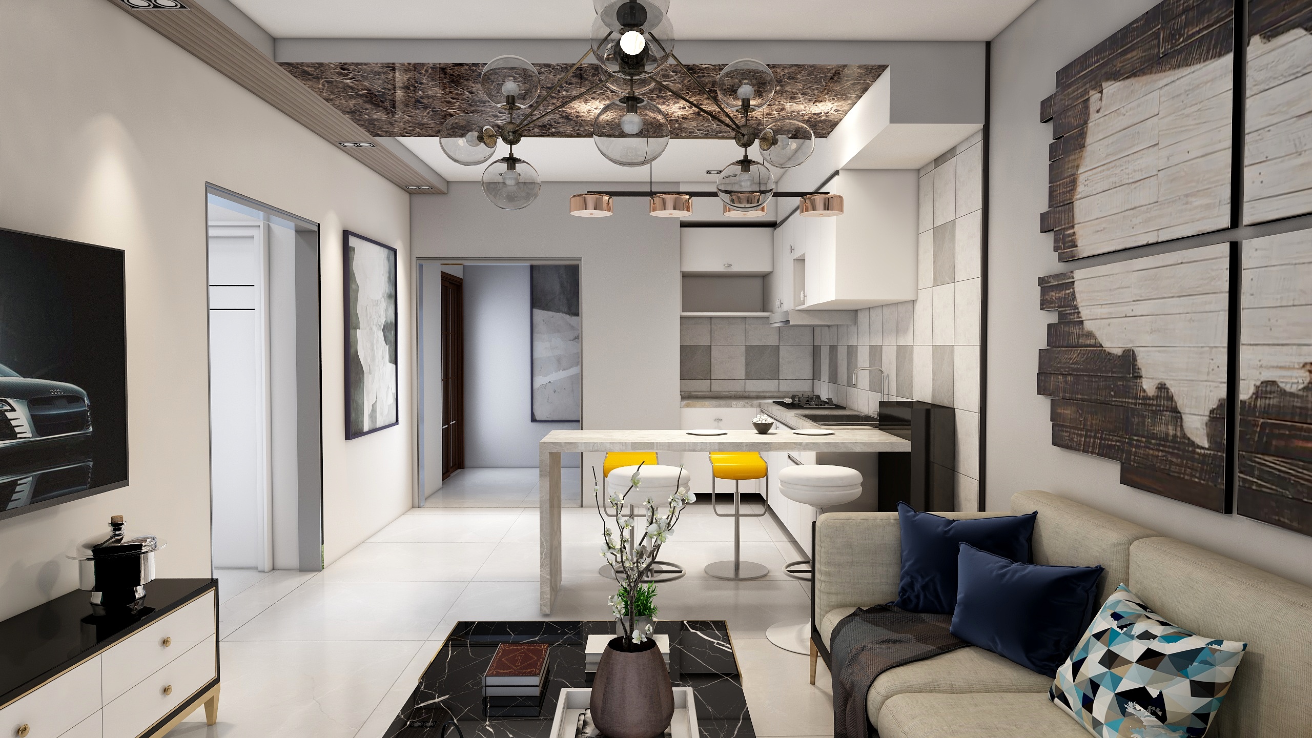 GI光影工作室-后现代-装修设计方案