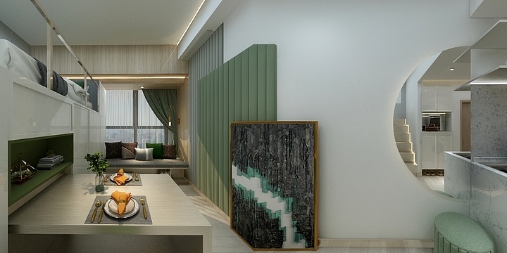 工墨设计Fancy-无锡中奥NASA-mini平层样板间-装修设计方案