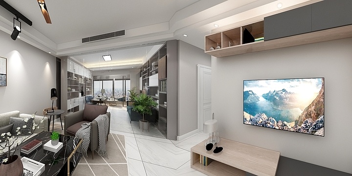 设计师唐正强-恒基翔龙现代简约-装修设计方案