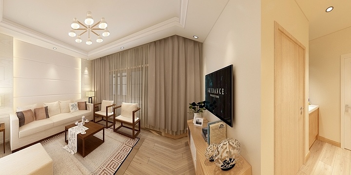 装饰是通向梦想的桥梁-柏泉新苑60㎡。-装修设计方案