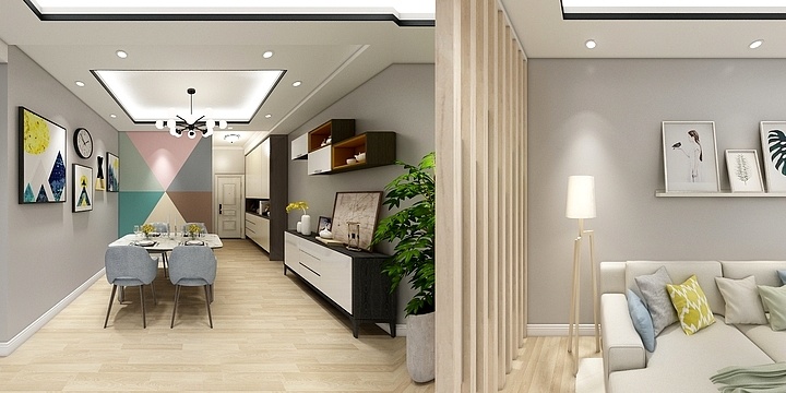 雷佳凤室内设计vilO-三口之家-装修设计方案