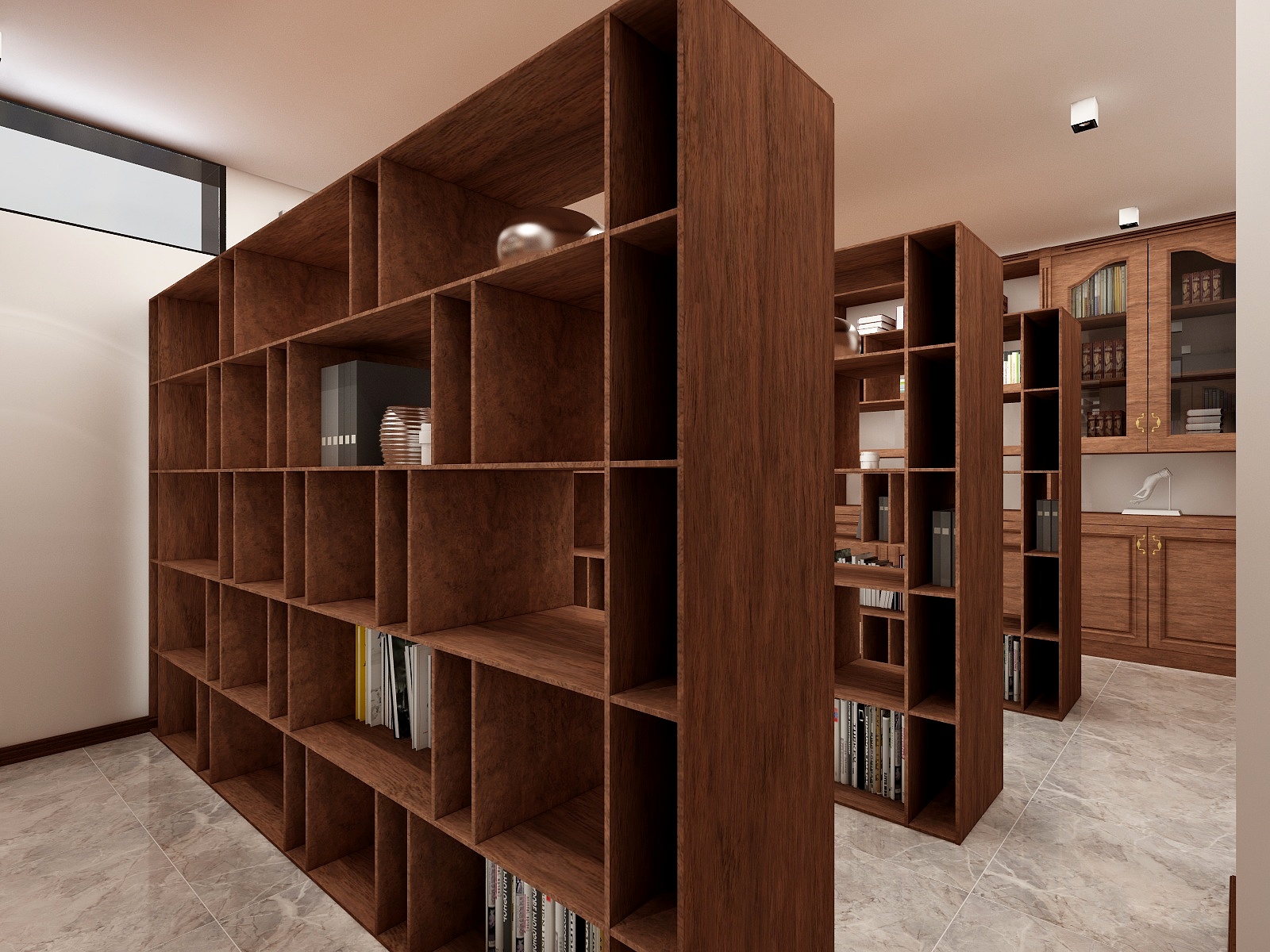 梁秋玲-雅致新中式别墅装修效果图