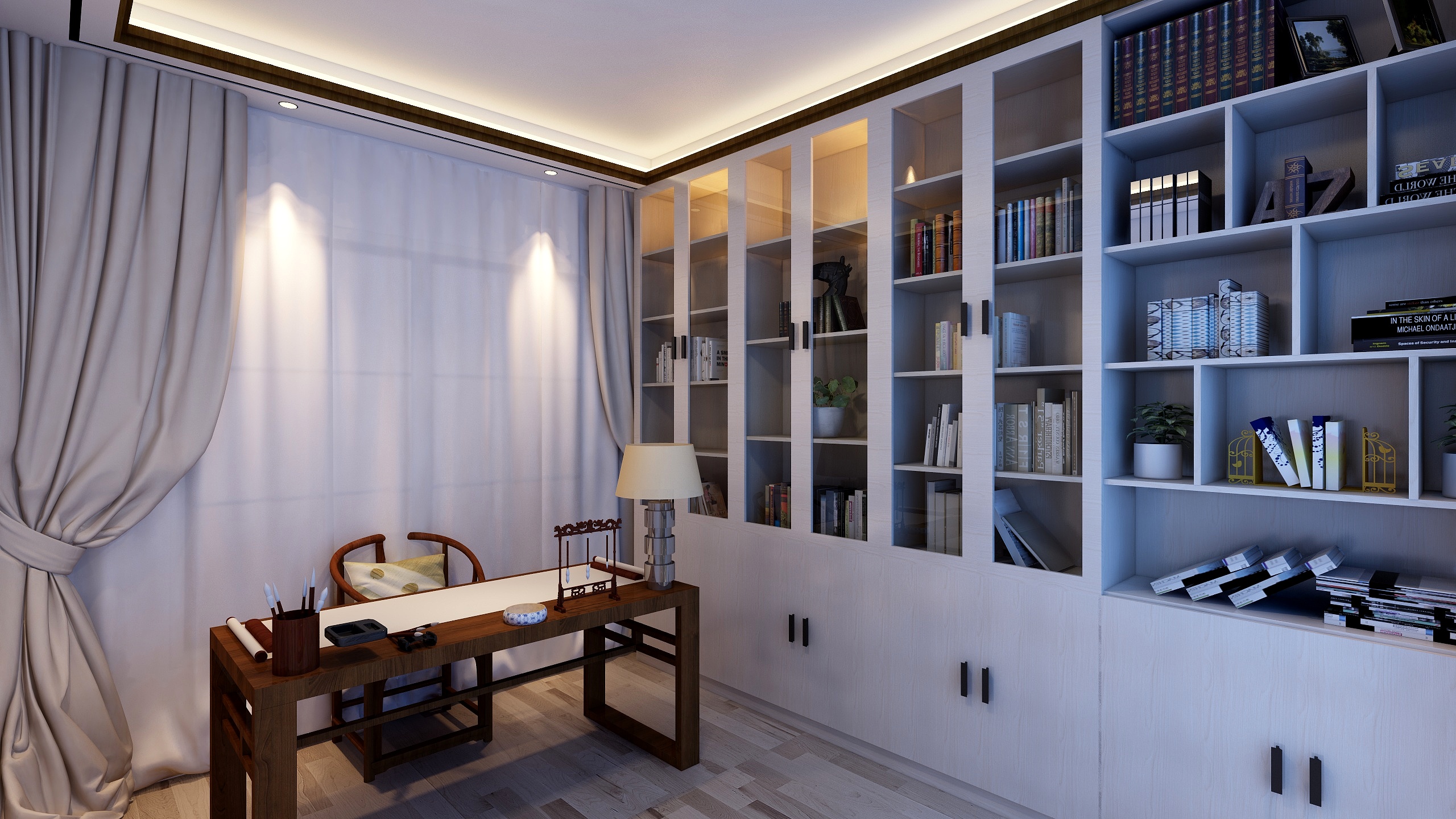 李俊强-紫云东郡书柜-装修设计方案