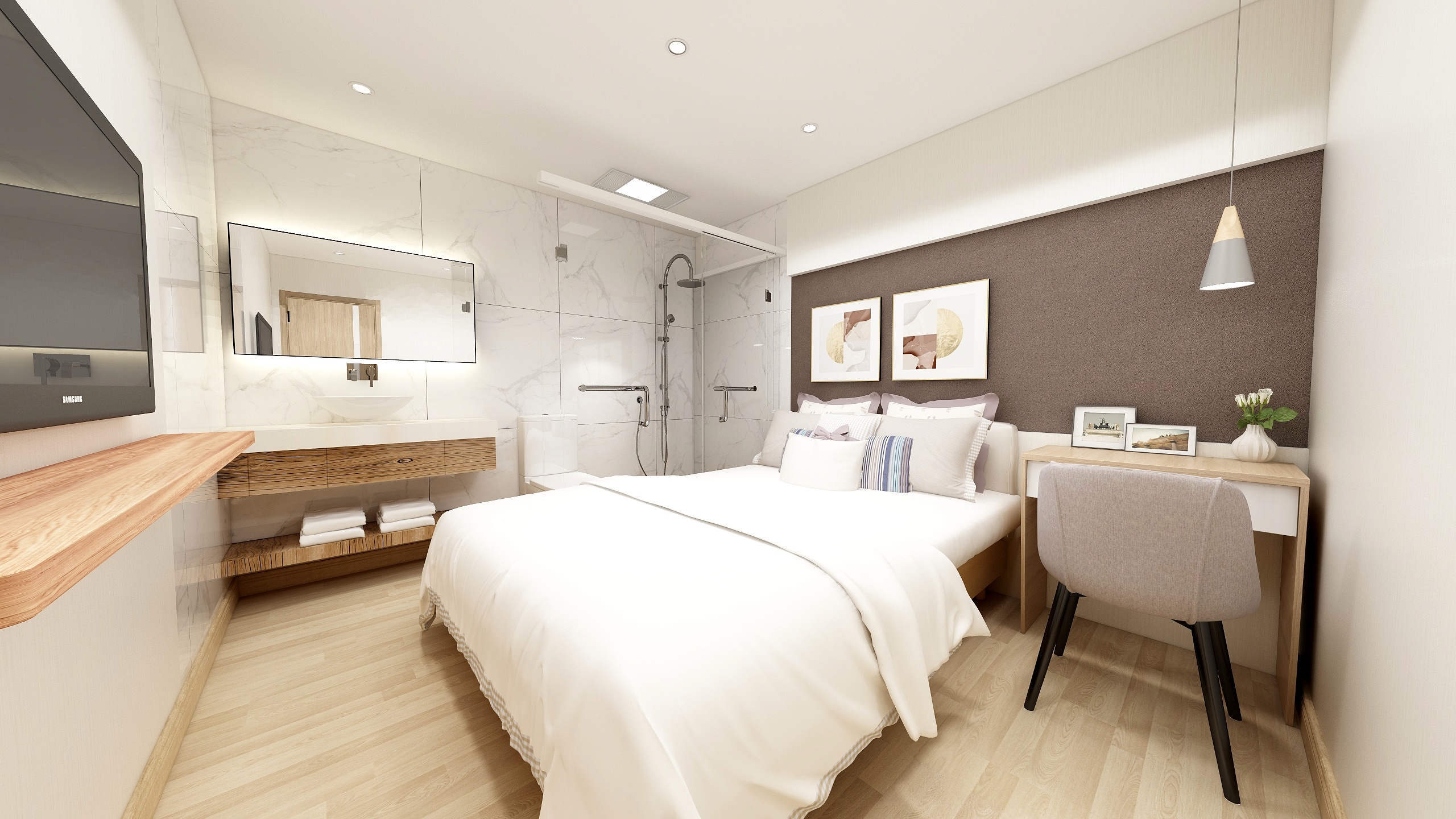 沐彦空间设计-忆家宾馆2F-装修设计方案