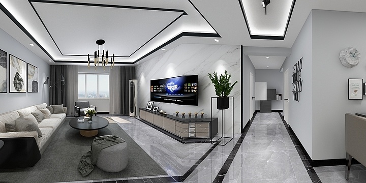 铭君设计-现代简约-南湖一号公馆-陈军-装修设计方案